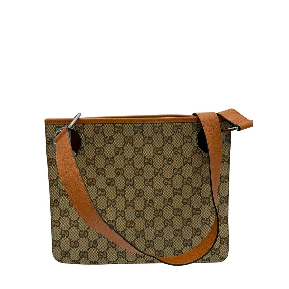 Gucci Monogram Flat Eclipse Messenger Bag*Excelle… - image 7